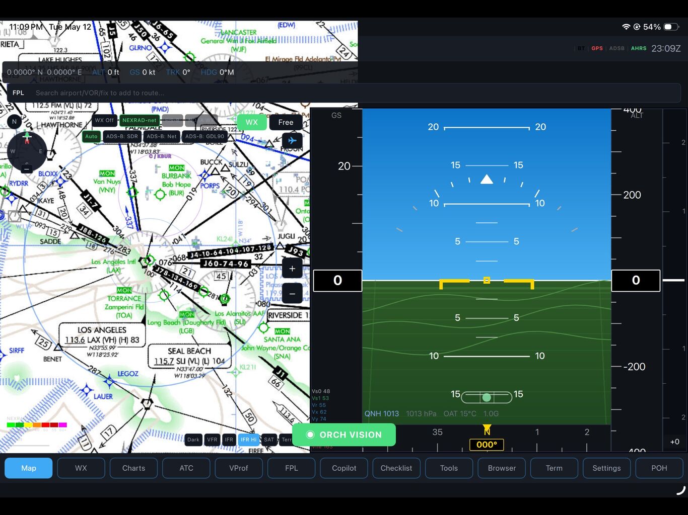 Sectionnel VFR — SFRA de Los Angeles